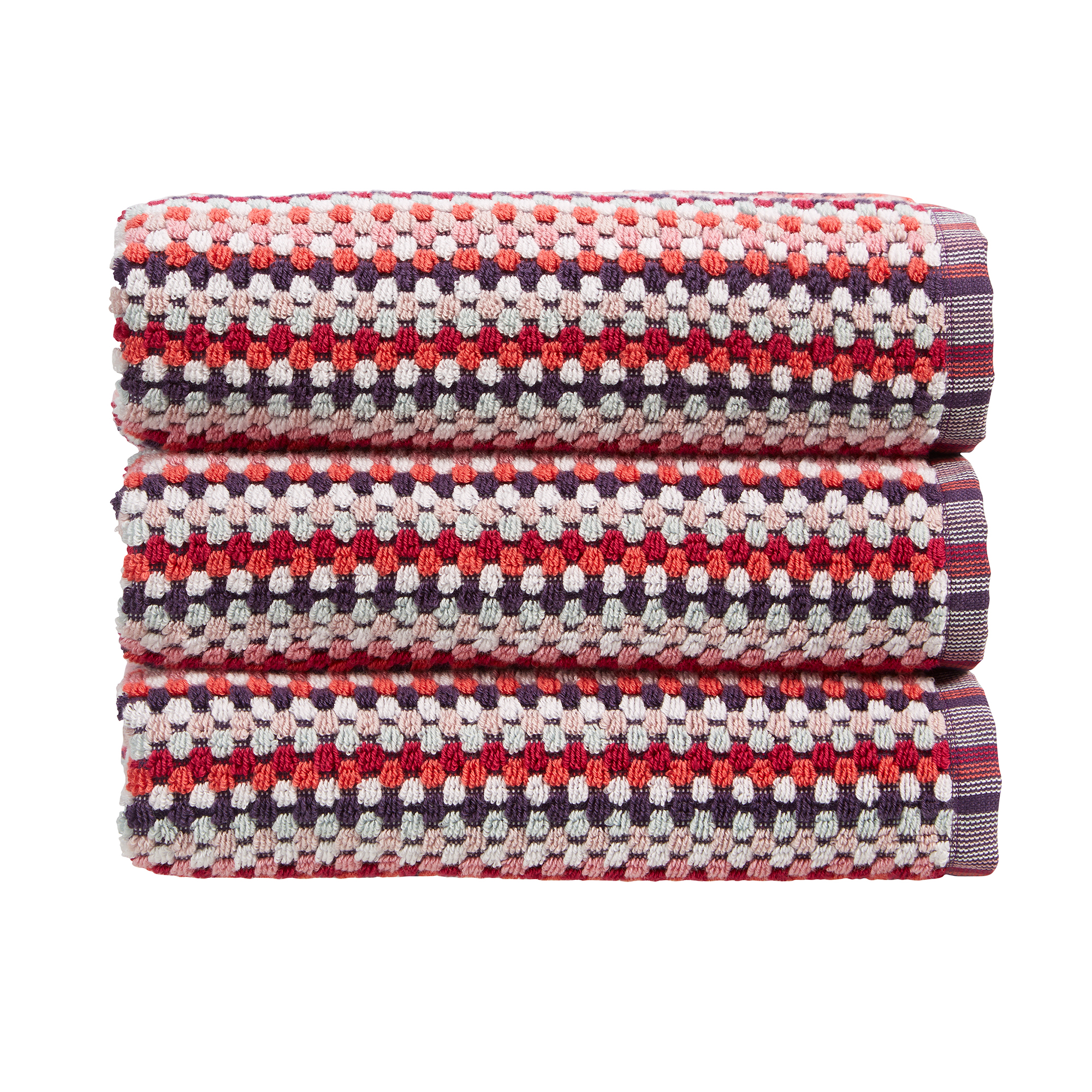 Christy Håndklæde Carnaby Stripe, Berry
