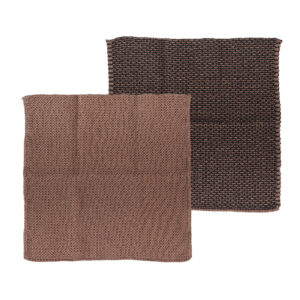 Södahl Karklude Mix Kitchen Knit, Rosewood/Black, 2 stk.