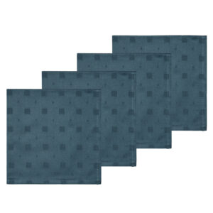 Södahl Stofserviet Squares, China Blue, 4 stk.