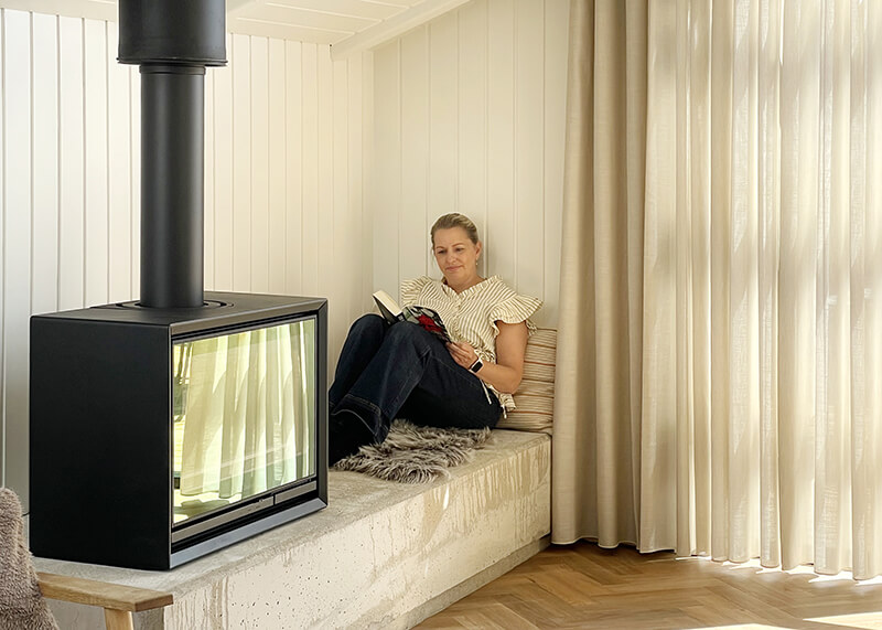 Triner2 sommerhus - stofgardiner