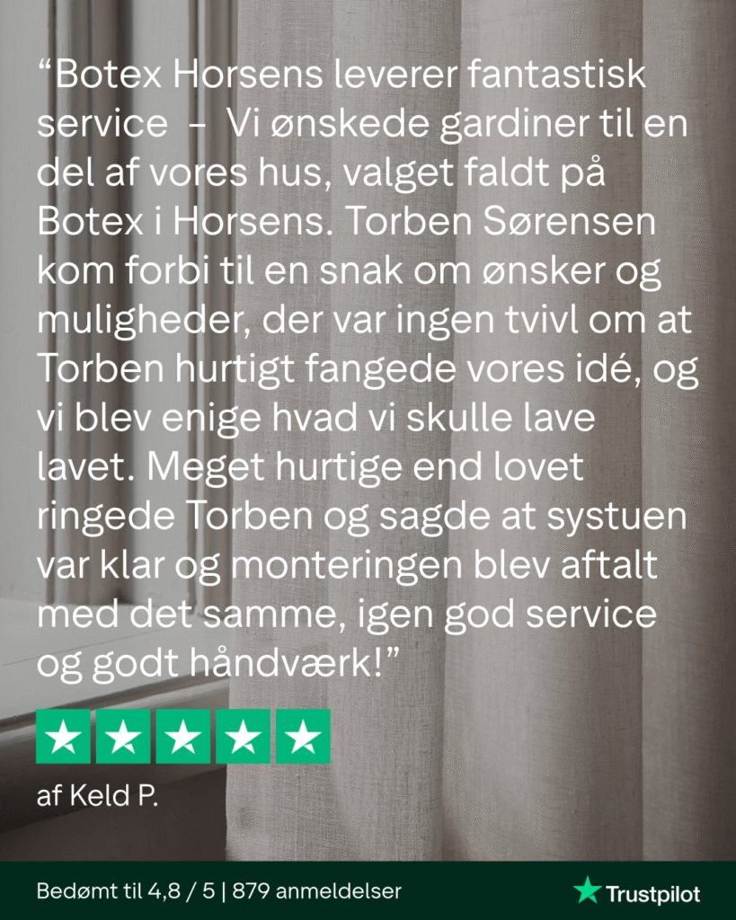 Botex Horsens - Trustpilot - Fem stjerner