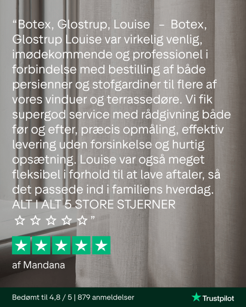 Botex Glostrup - Trustpilot - fem stjerner