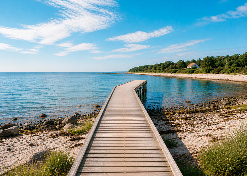 Danmark - sommer - badebro
