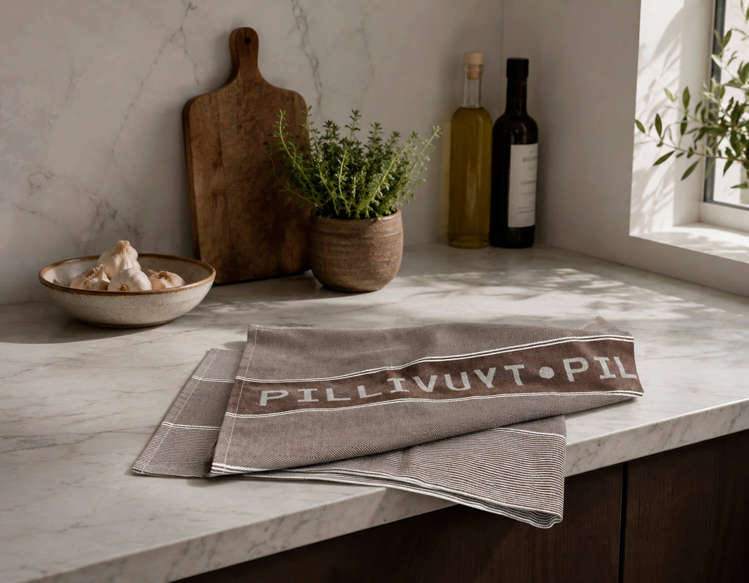 Pillivuyt Viskestykke, Brun - Billede 2